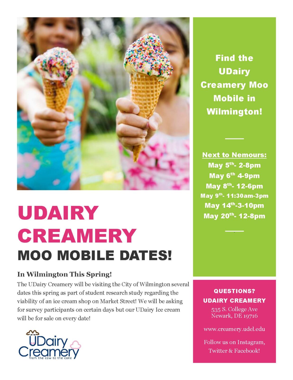 Wish UDairy Creamery Would Open an Ice Cream Parlor on Market Street? Look for the ‘Moo Mobile’ This May!
