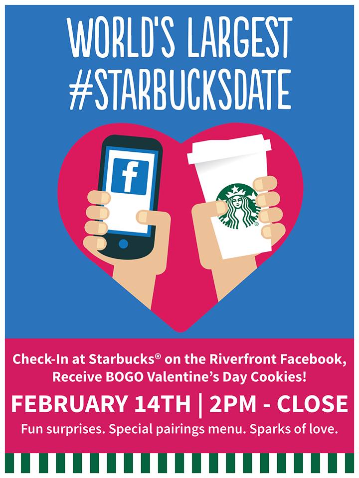 Join us for the World’s Largest #StarbucksDate on February 14th!