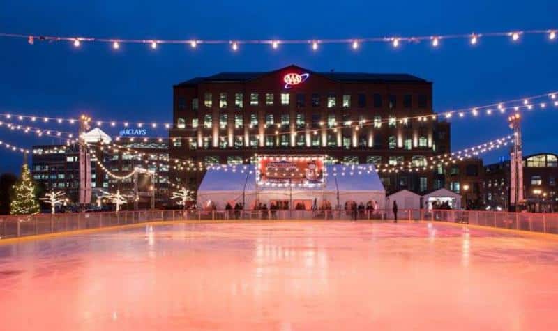 Get In the Holiday Spirit With a Lap Around the Riverfront Rink, Returning for the Season on Nov. 25