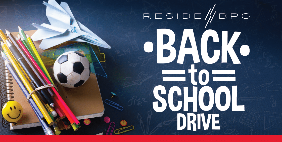 Support Local Students in Need: ResideBPG is Holding A Back To School Donation Drive!