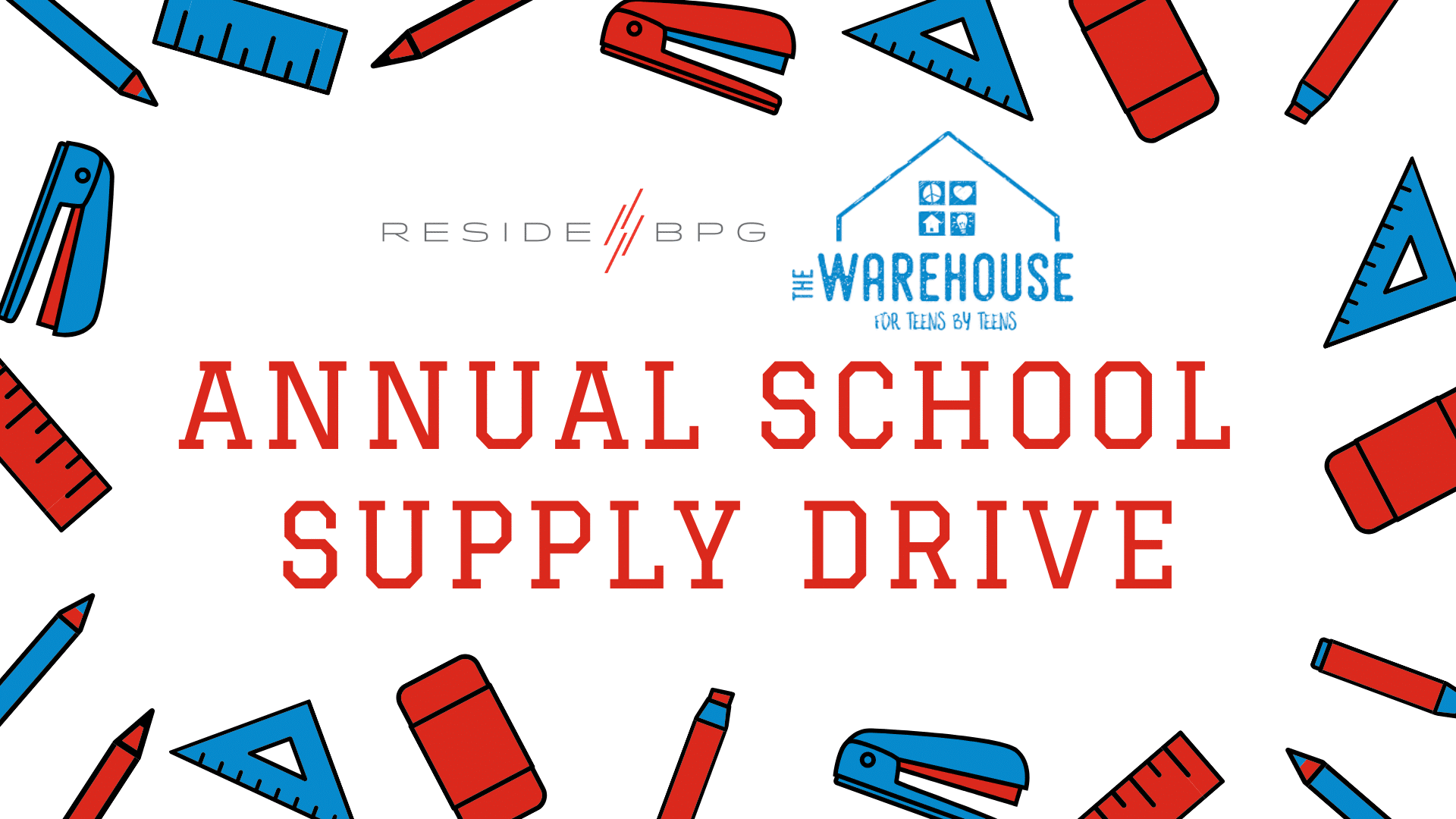 Support Local Students in Need: Annual ResideBPG School Supply Drive!