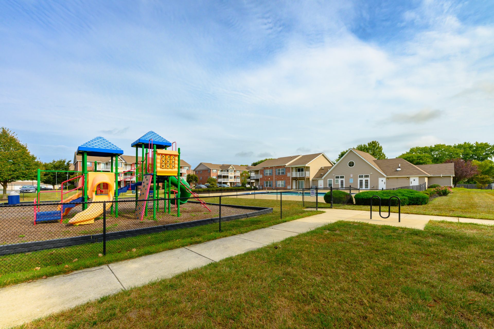 Apartments in Dover children's playground