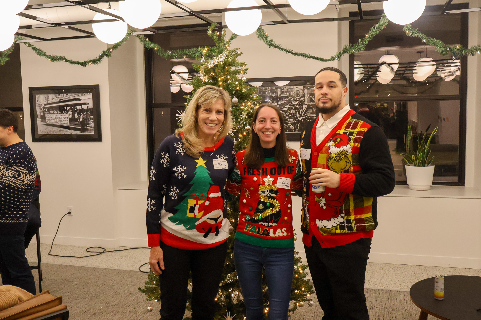 Residents attending the 2024 holiday party at The Mill in Wilmington, DE