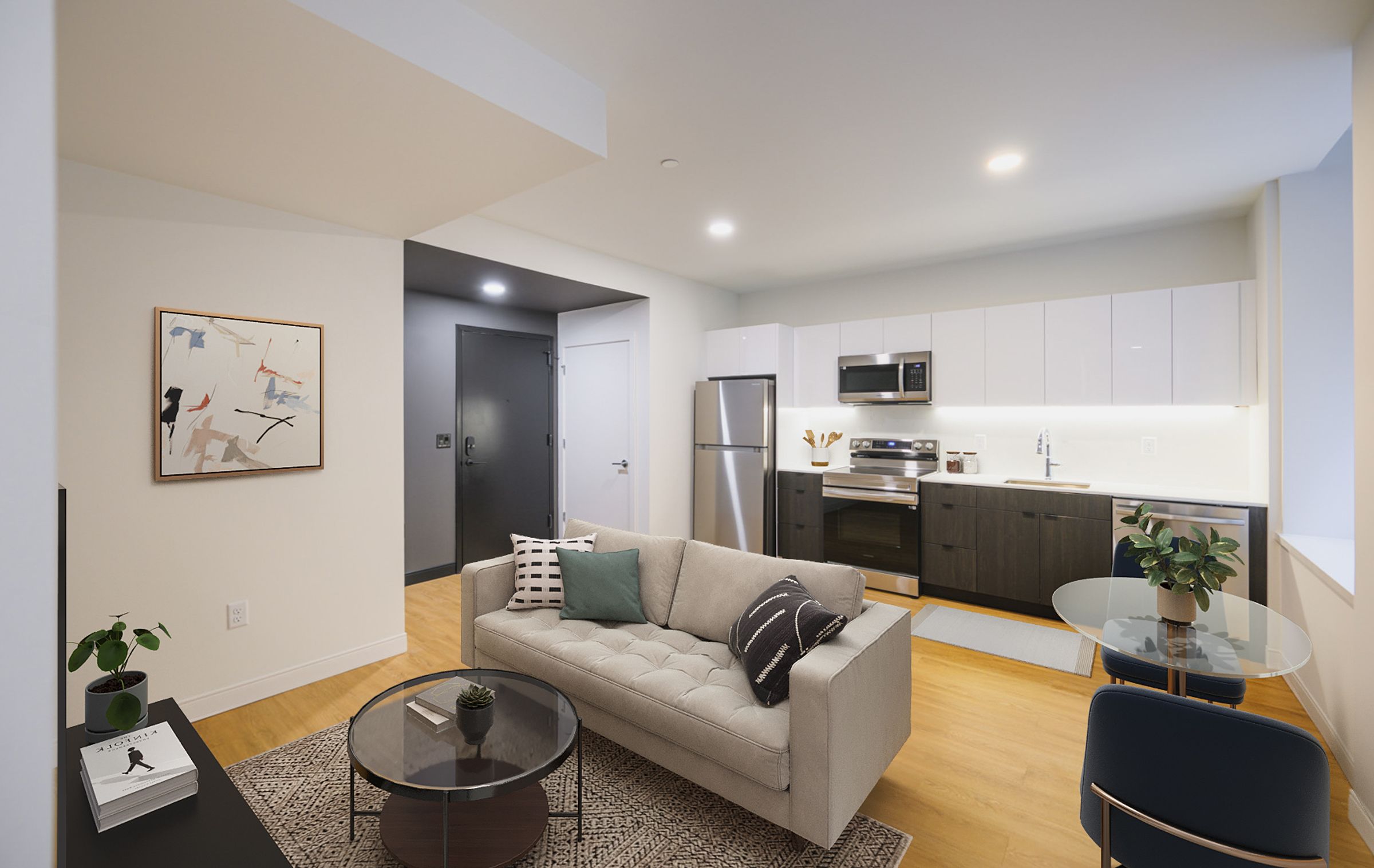 Living room at The Standard, best luxury apartments in Wilmington