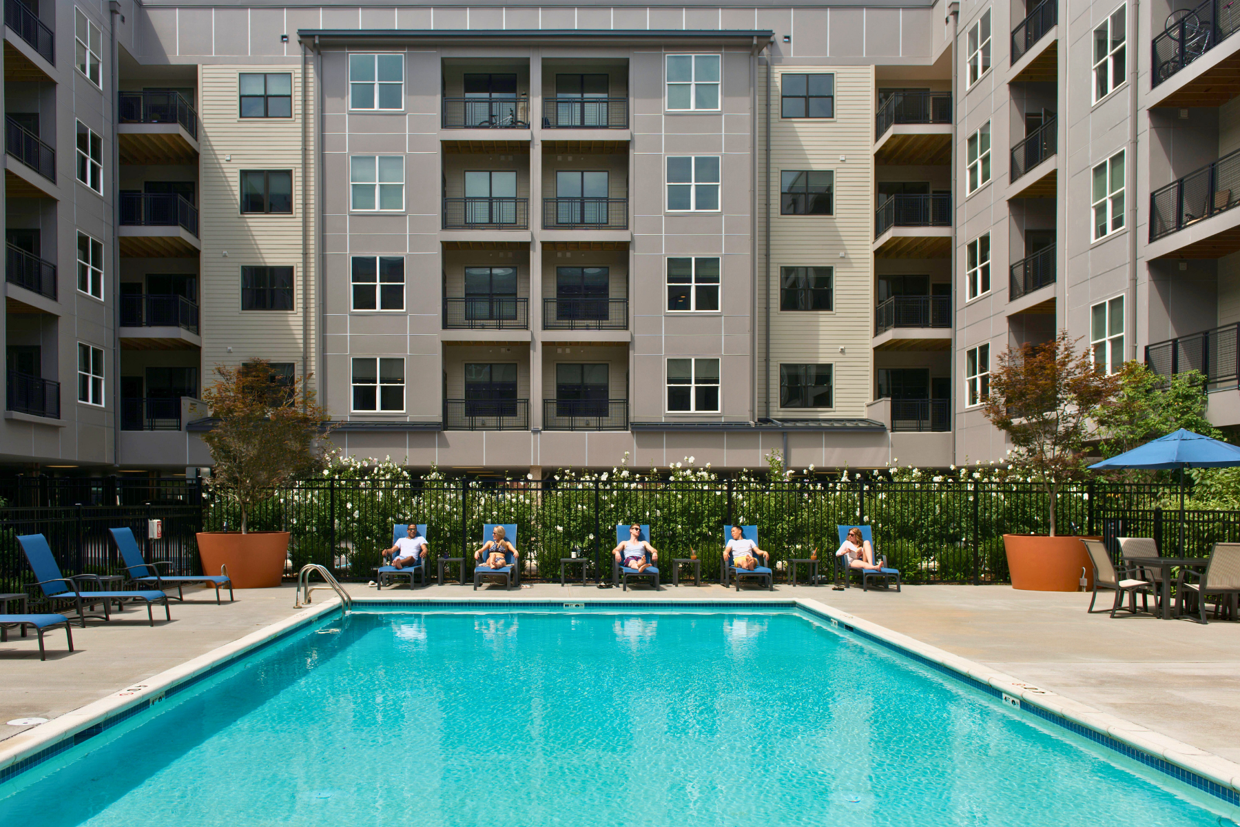 Apartments with Pools in Wilmington The Residences at Harlan Flats