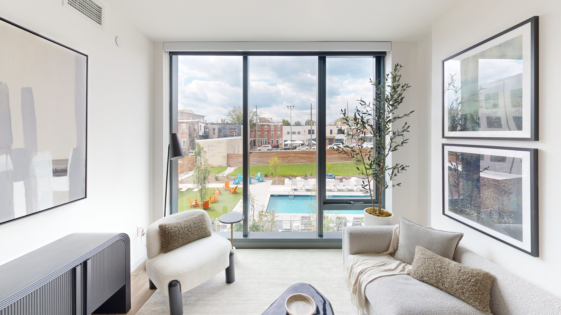The Press living room windows