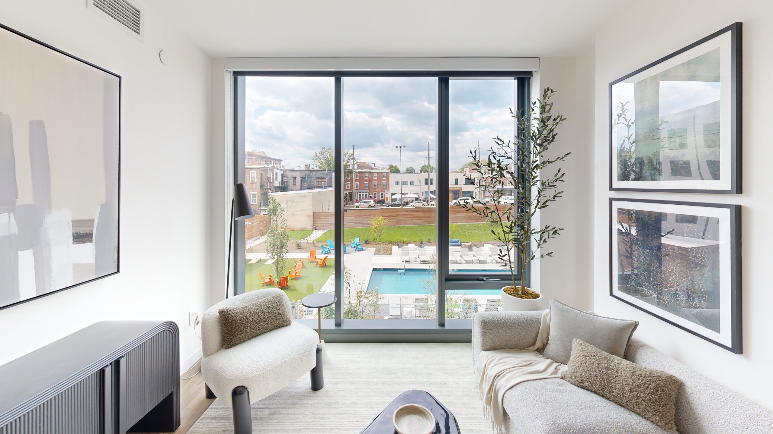 The Press living room windows