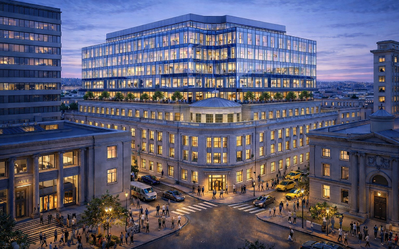 Bracebridge Residential, an upcoming mixed-use multifamily property located in Downtown Wilmington, Delaware